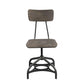 ACME Jonquil Side Chair w/Swivel (Set-2), Gray Oak & Sandy Gray FredCo