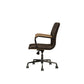 ACME Joslin Executive Office Chair, Distress Chocolate Top Grain Leather FredCo