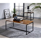 ACME Jurgen 3Pc Pack Coffee/End Set, Oak & Black FredCo