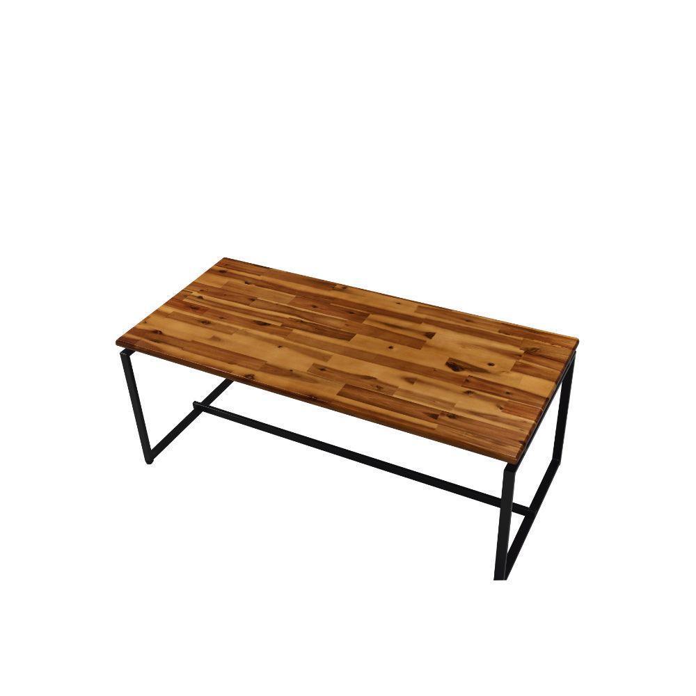 ACME Jurgen 3Pc Pack Coffee/End Set, Oak & Black FredCo