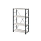 ACME Jurgen Bookshelf, Antique White & Black FredCo