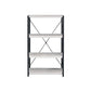 ACME Jurgen Bookshelf, Antique White & Black FredCo
