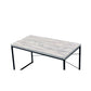 ACME Jurgen Desk, Antique White & Black FredCo
