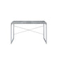 ACME Jurgen Desk, Faux Concrete & Silver FredCo