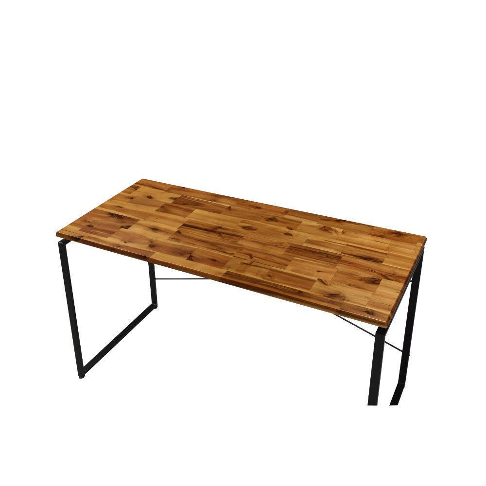 ACME Jurgen Desk, Oak & Black FredCo