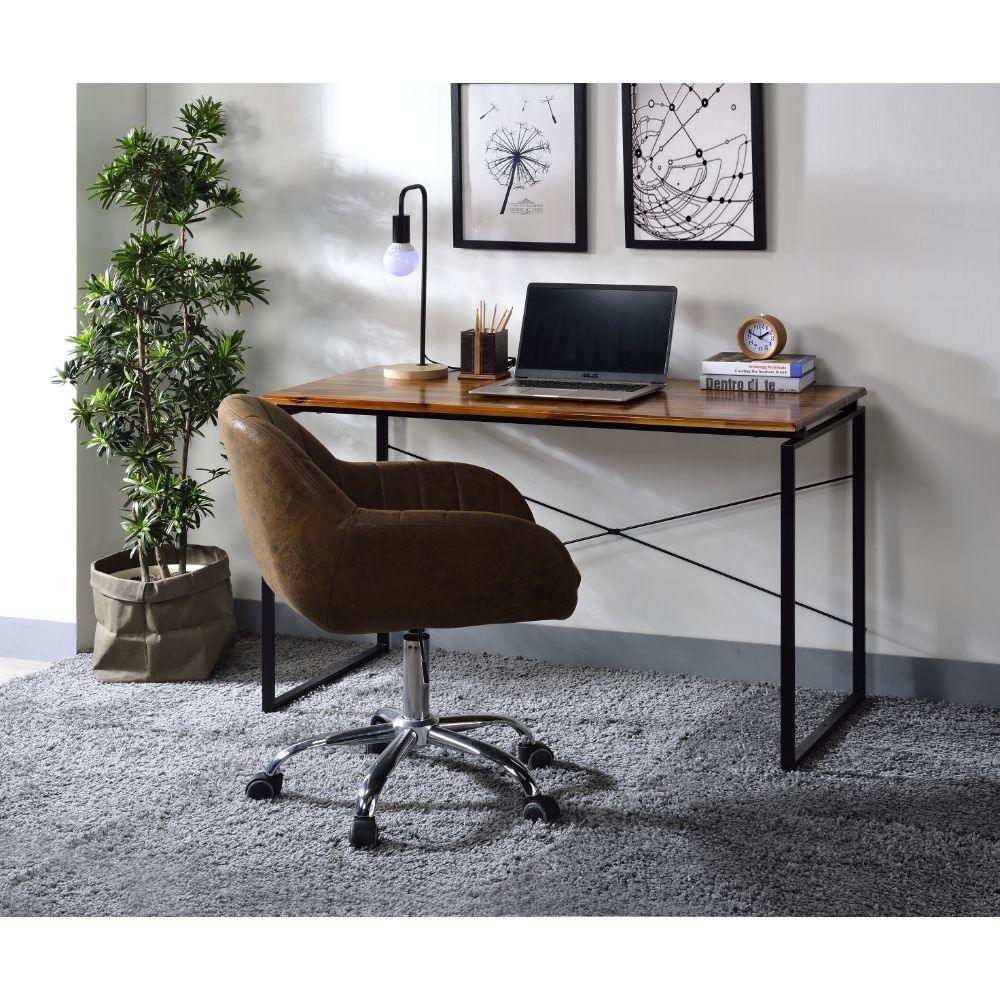 ACME Jurgen Desk, Oak & Black FredCo