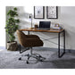 ACME Jurgen Desk, Oak & Black FredCo