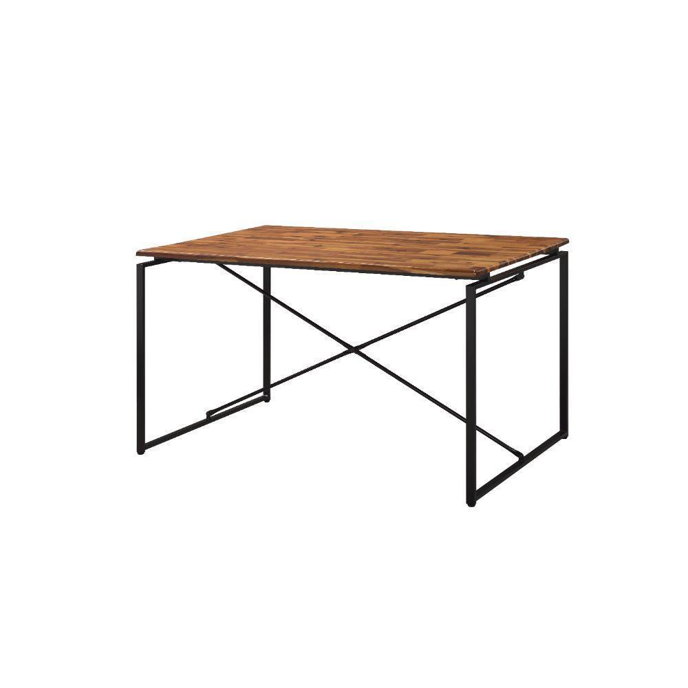 ACME Jurgen Dining Table, Oak & Black FredCo
