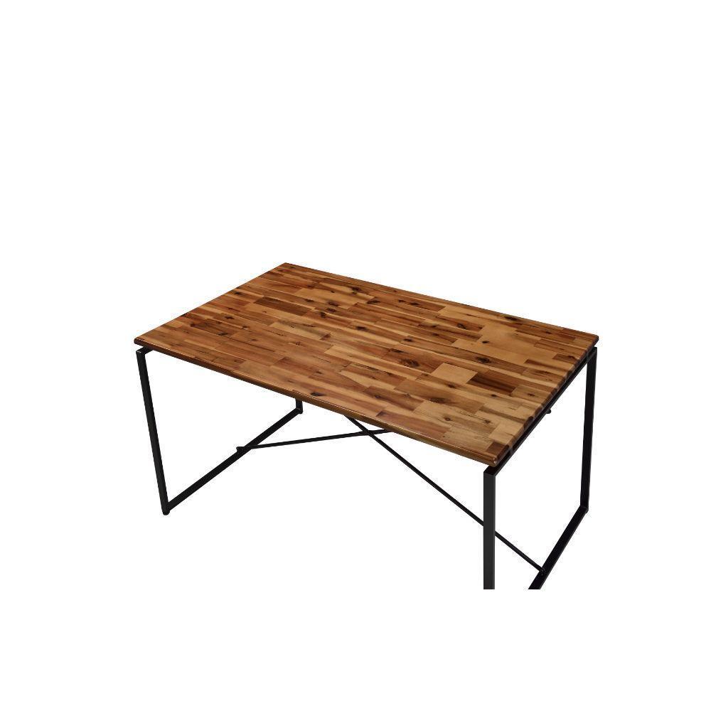 ACME Jurgen Dining Table, Oak & Black FredCo