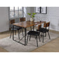 ACME Jurgen Dining Table, Oak & Black FredCo