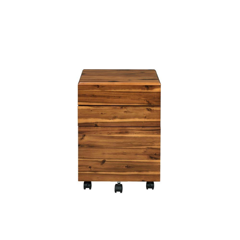 ACME Jurgen File Cabinet, Oak & Black FredCo