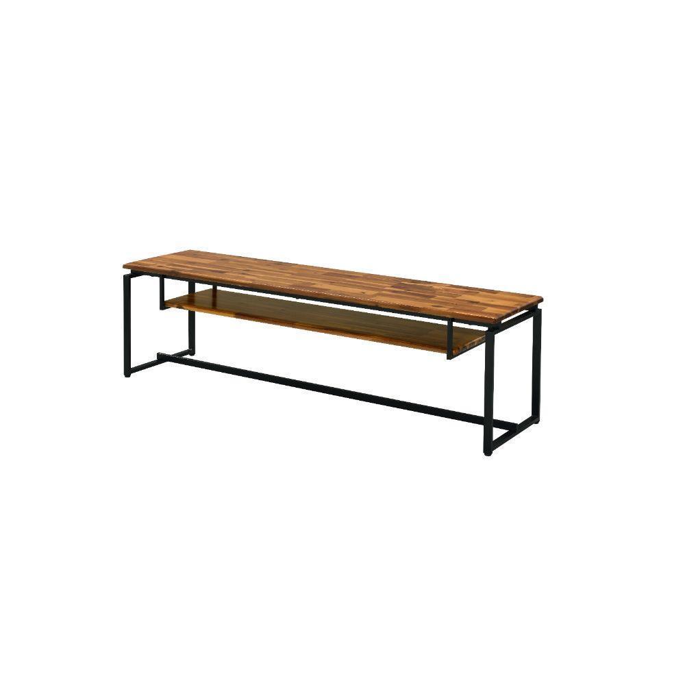 ACME Jurgen TV Stand, Oak & Black FredCo