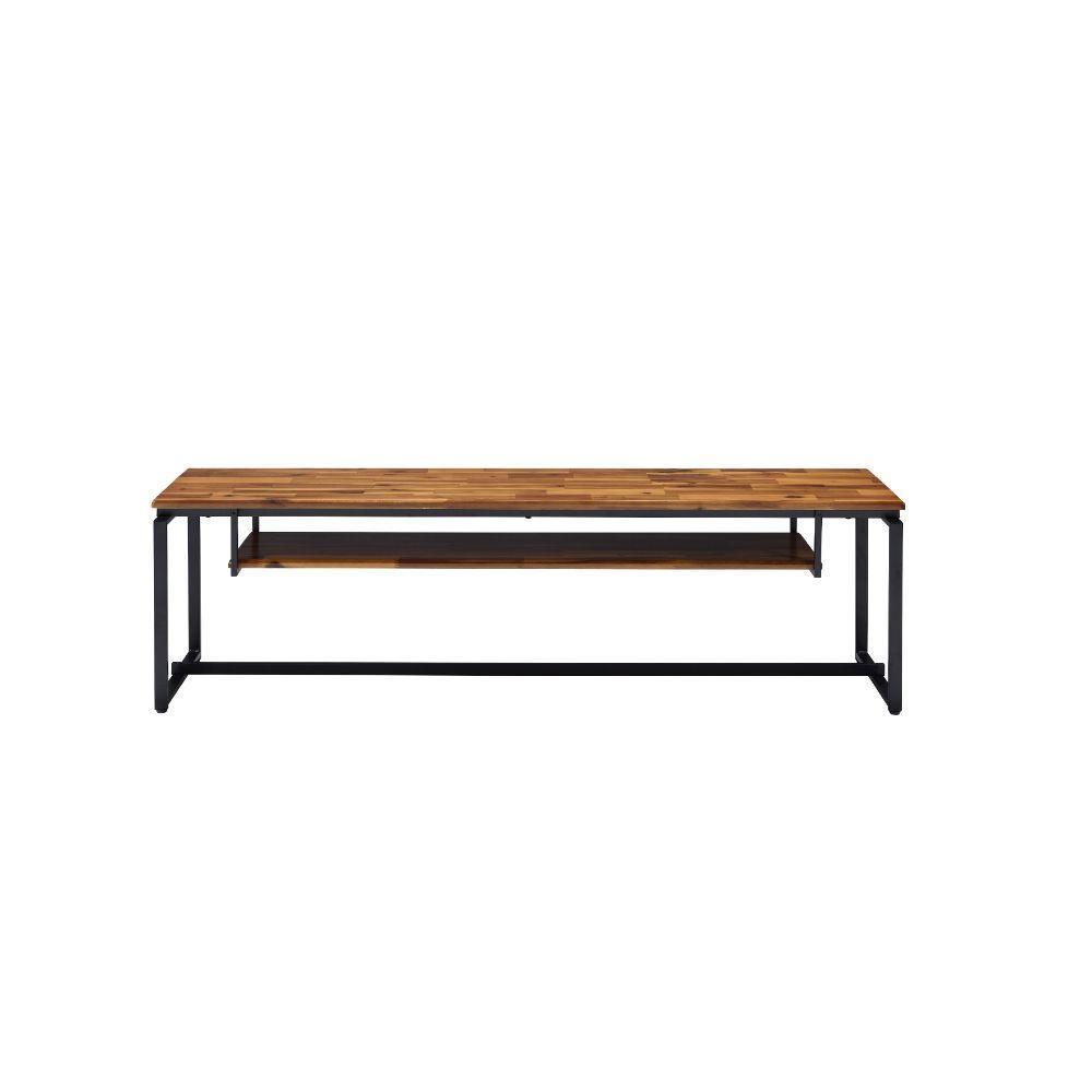 ACME Jurgen TV Stand, Oak & Black FredCo
