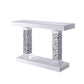 ACME Kachina Console Table, Mirrored & Faux Diamonds 90446 FredCo