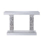 ACME Kachina Console Table, Mirrored & Faux Diamonds 90446 FredCo