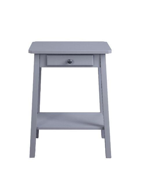 ACME Kaife Accent Table, Gray Finish FredCo