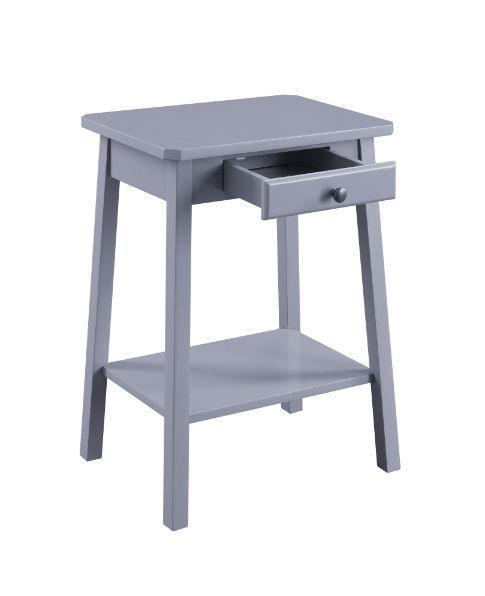ACME Kaife Accent Table, Gray Finish FredCo