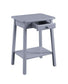 ACME Kaife Accent Table, Gray Finish FredCo