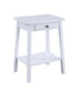 ACME Kaife Accent Table, White Finish FredCo