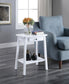 ACME Kaife Accent Table, White Finish FredCo