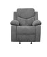 ACME Kalen Glider Recliner, Gray Chenille FredCo