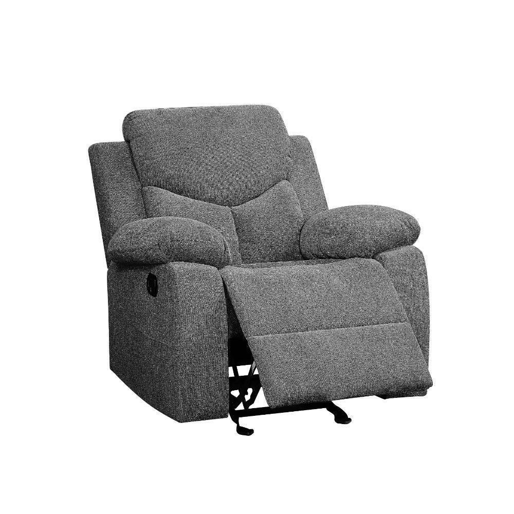 ACME Kalen Glider Recliner, Gray Chenille FredCo