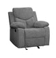 ACME Kalen Glider Recliner, Gray Chenille FredCo