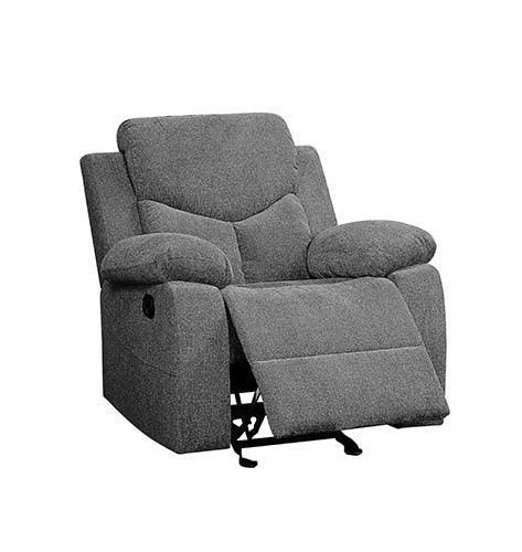 ACME Kalen Glider Recliner, Gray Chenille FredCo