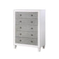 ACME Katia Chest, Rustic Gray & White Finish FredCo