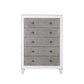 ACME Katia Chest, Rustic Gray & White Finish FredCo
