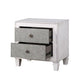 ACME Katia Nightstand, Rustic Gray & White Finish FredCo