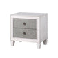 ACME Katia Nightstand, Rustic Gray & White Finish FredCo