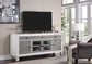 ACME Katia TV Stand, Rustic Gray & White Finish FredCo