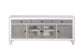 ACME Katia TV Stand, Rustic Gray & White Finish FredCo
