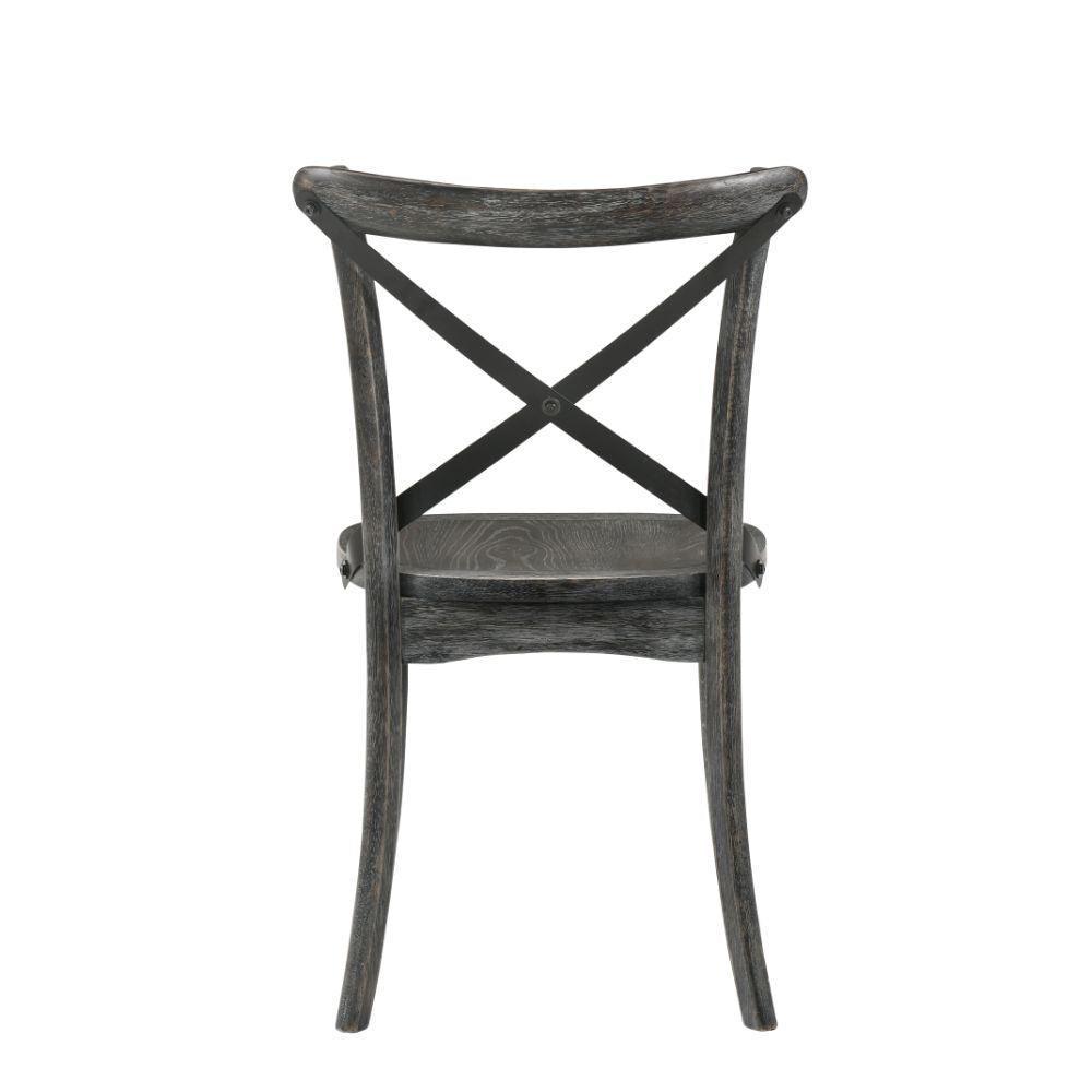 ACME Kendric Side Chair (Set-2), Rustic Gray FredCo