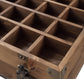 ACME Kolin Accent Table, Rustic Oak & Matte Gray FredCo