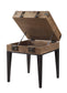 ACME Kolin Accent Table, Rustic Oak & Matte Gray FredCo