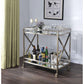 ACME Kristensen Serving Cart, Antique Gold & Mirror FredCo
