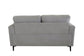 ACME Kyrene Loveseat, Light Gray Linen FredCo