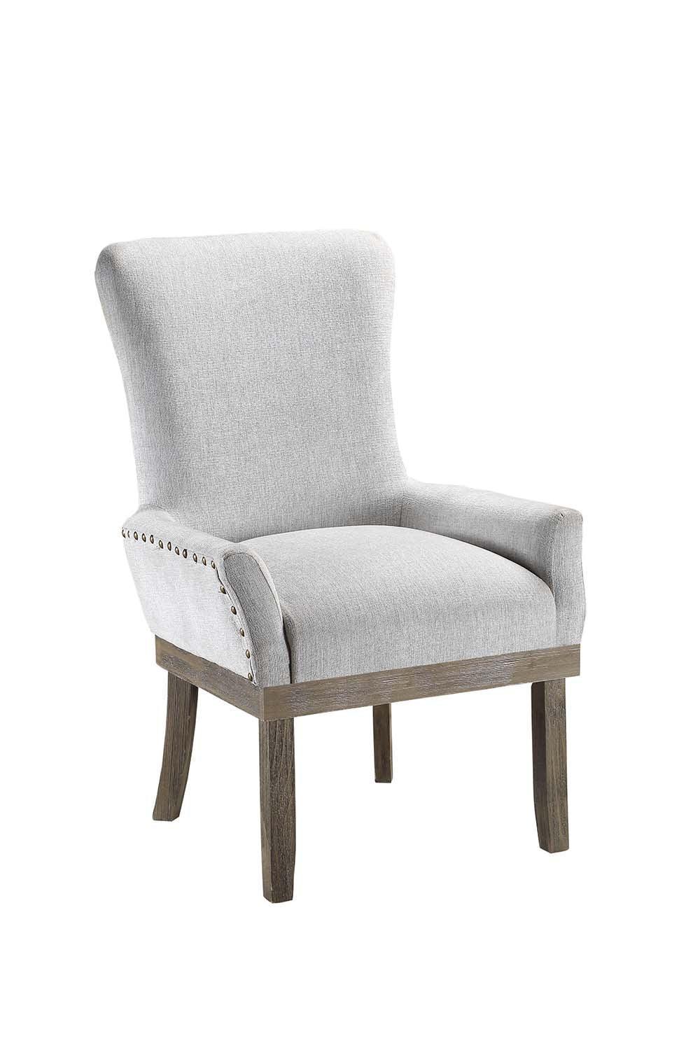ACME Landon Arm Chair (1Pc), Gray Linen FredCo