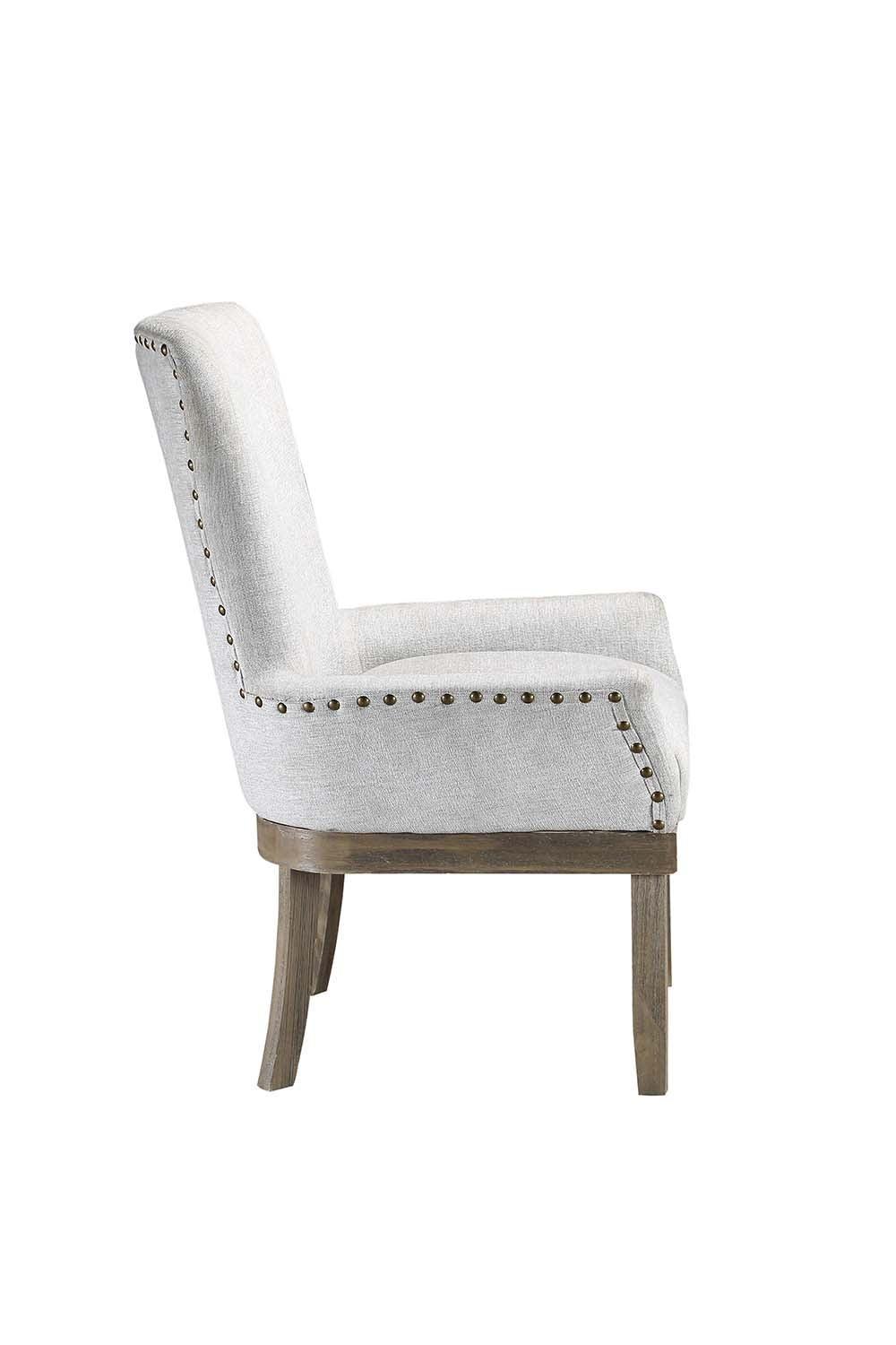 ACME Landon Arm Chair (1Pc), Gray Linen FredCo