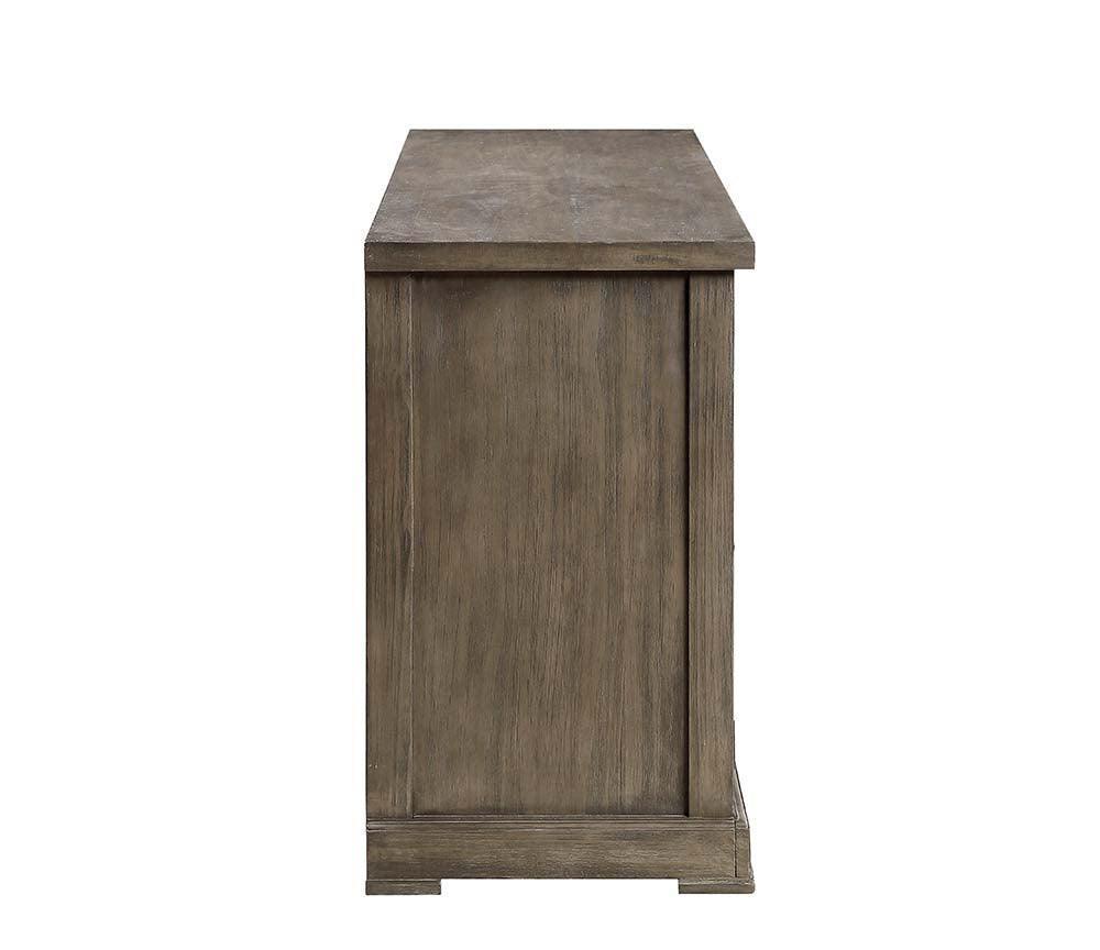 ACME Landon Server, Salvage Gray Finish FredCo