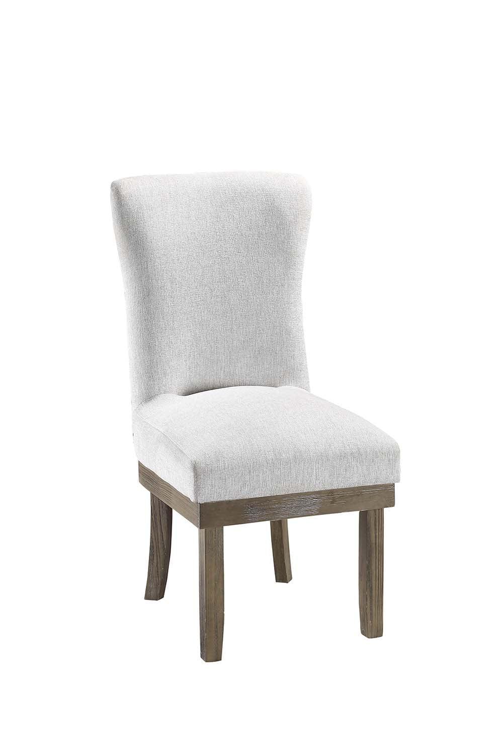 ACME Landon Side Chair (Set-2), Gray Linen FredCo