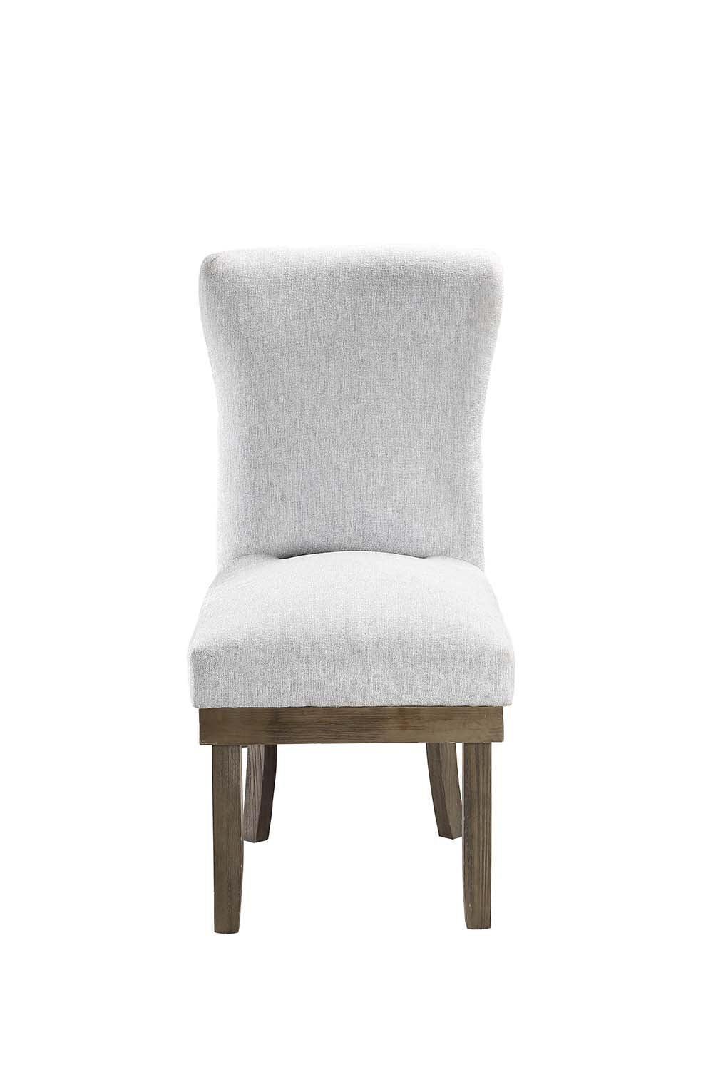 ACME Landon Side Chair (Set-2), Gray Linen FredCo