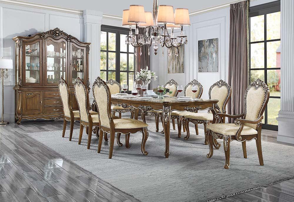 ACME Latisha Dining Table, Antique Oak Finish FredCo