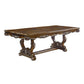 ACME Latisha Dining Table w/Double Pedestal, Antique Oak Finish FredCo