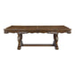 ACME Latisha Dining Table w/Double Pedestal, Antique Oak Finish FredCo