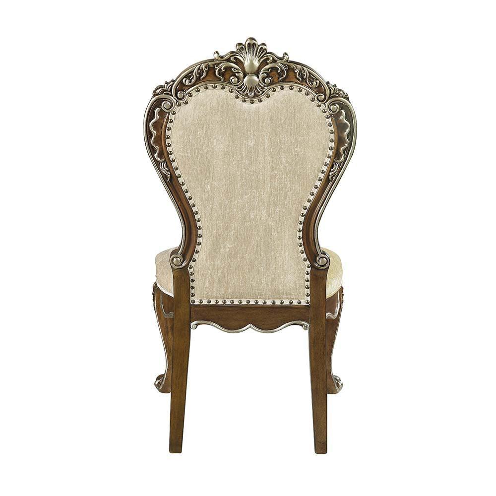 ACME Latisha Side Chair(Set-2), Antique Oak Finish FredCo