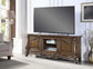 ACME Latisha TV Stand, Antique Oak Finish FredCo