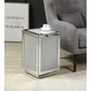 ACME Lavina Accent Table, Mirrored & Faux Diamonds FredCo